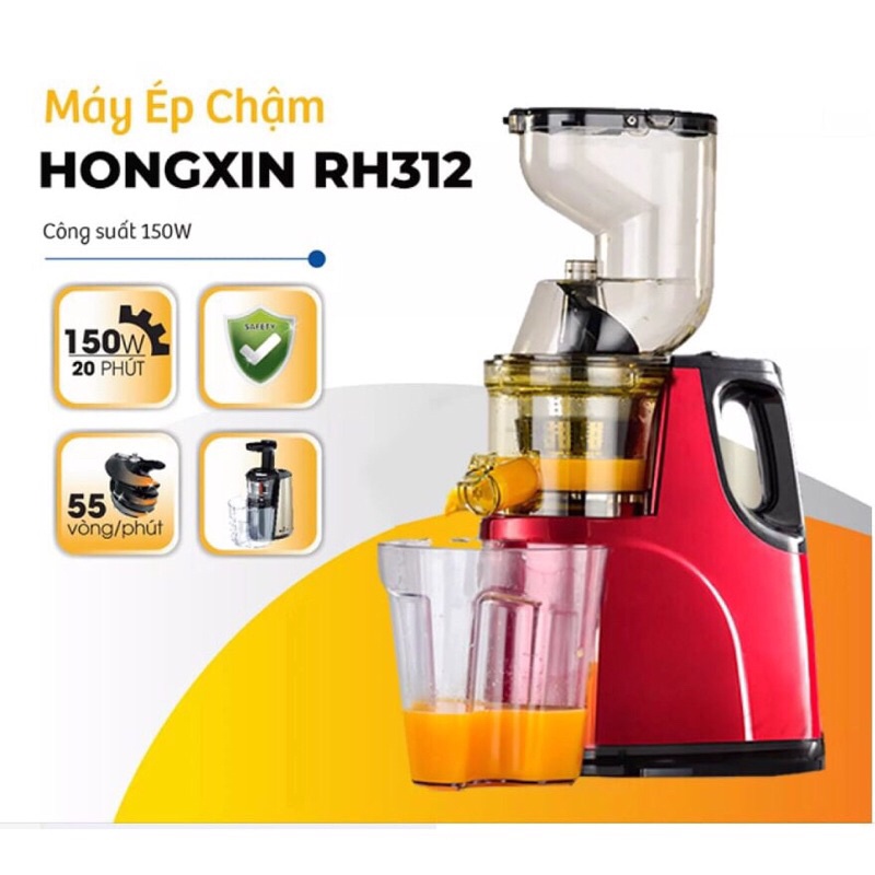 Máy ép chậm hongxin 150w bảo hành chính hãng