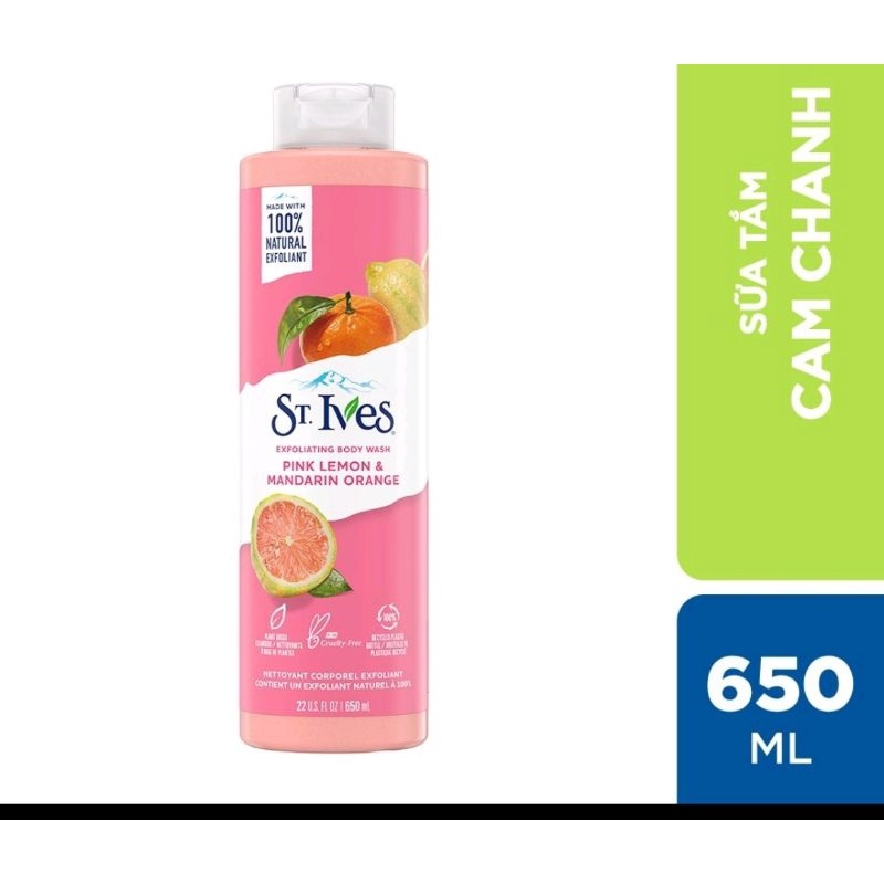 giảm giá sữa tắm ives 650g mẫu của muối biển cam chanh và yến mạch 5