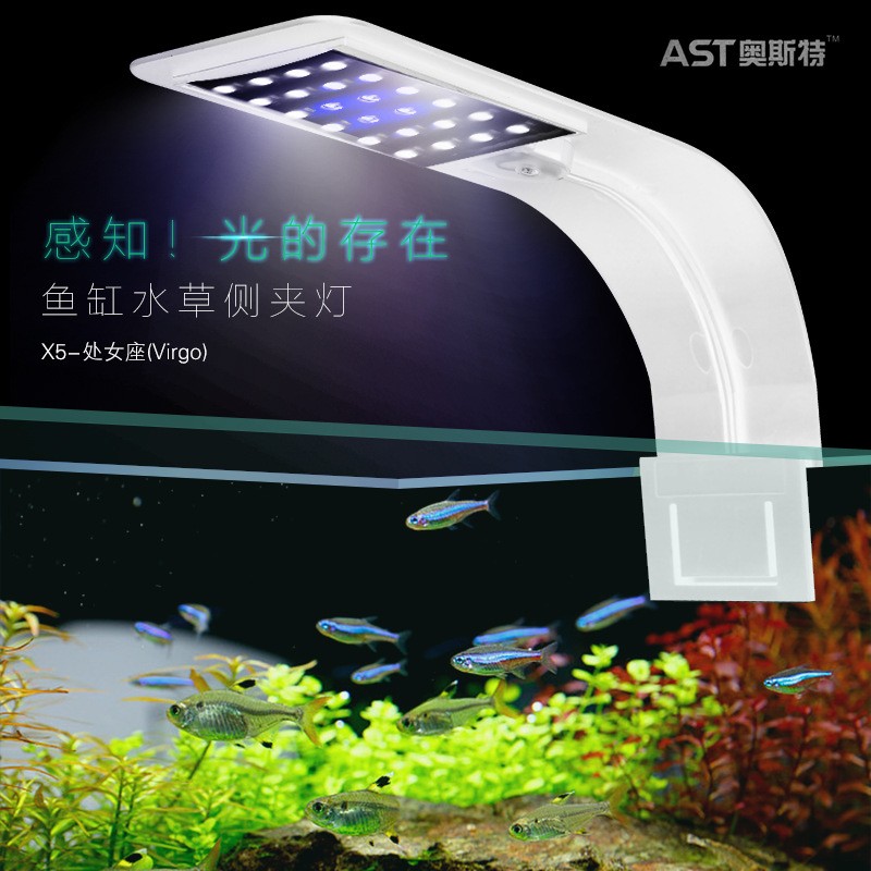 Đèn x5 - đèn led kẹp thành bể cá x5 jeneca giá rẻ- đèn kẹp bể thủy sinh