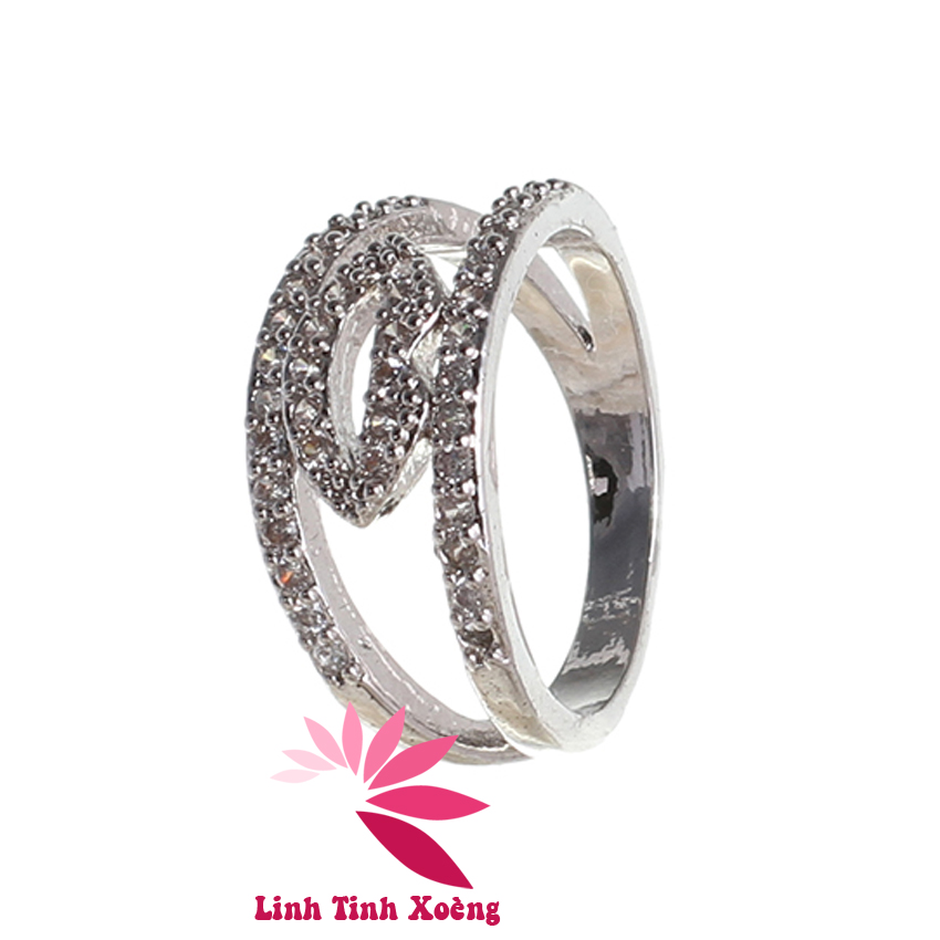 Nhẫn mạ bạc cao cấp Perfect Love MKM12