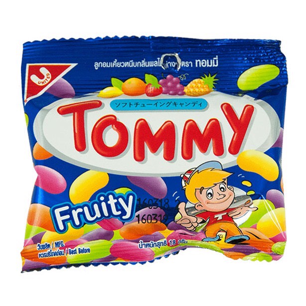 Kẹo dẻo trái cây Tommy Thái Lan 14k/ 3 gói (1 gói 18gr)