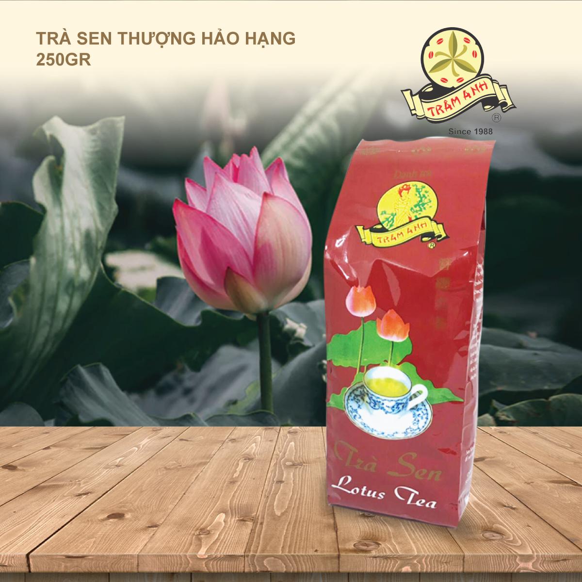 Trà Sen móc câu Thượng Hảo Hạng TRÂM ANH- gói 250gr- Hậu vị chát, ngọt dịu