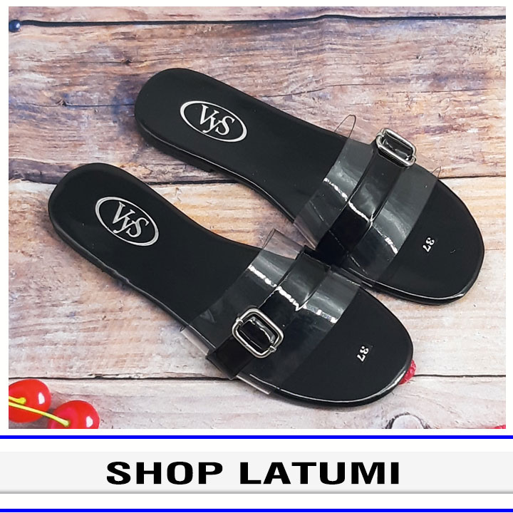 Dép lê bệt nữ quai ngang kết khóa vuông đơn giản xinh xắn thời trang Latumi TA3861 (Nhiều màu)