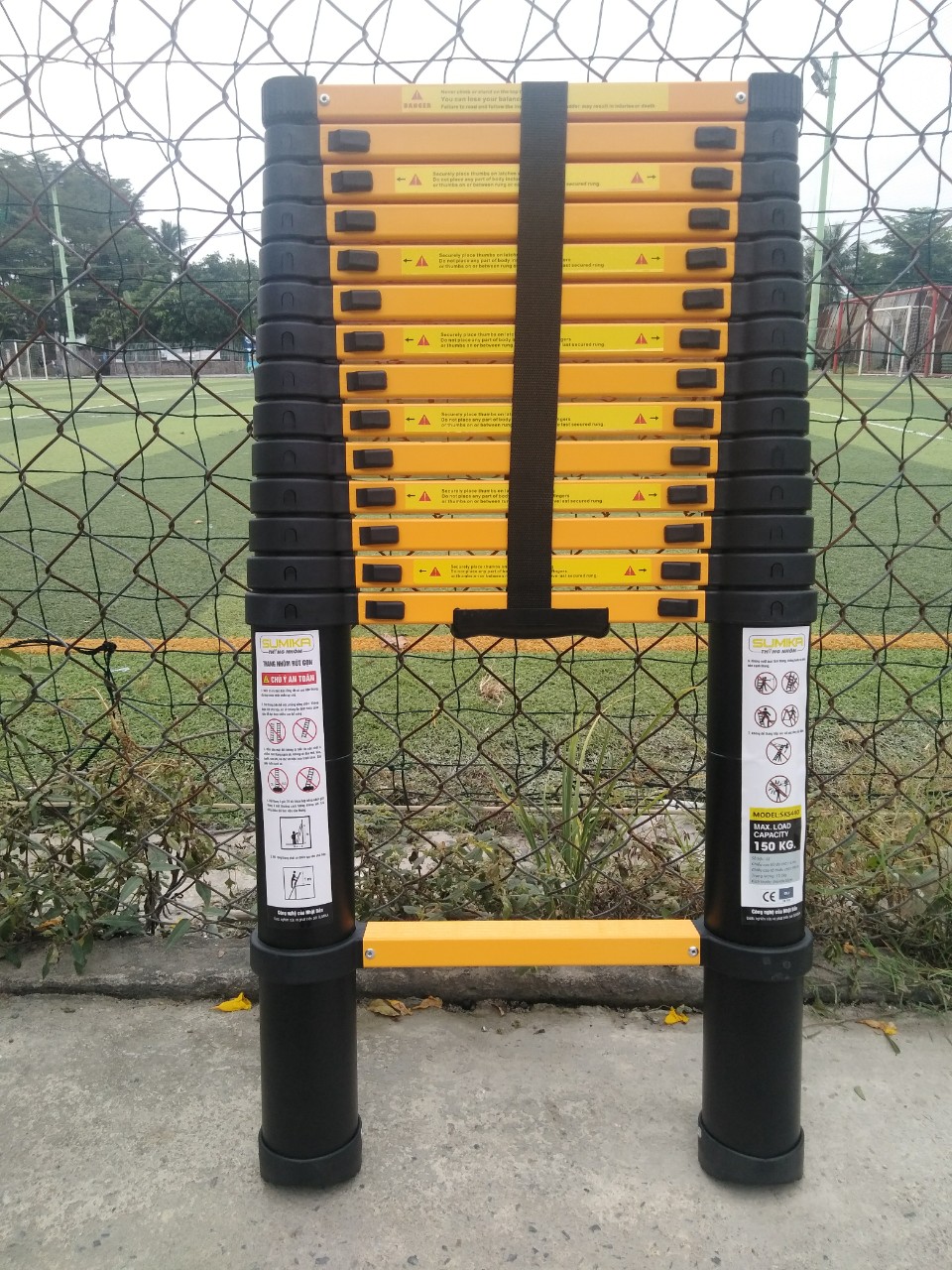 Thang nhôm rút xếp 3,8m sumika sks380