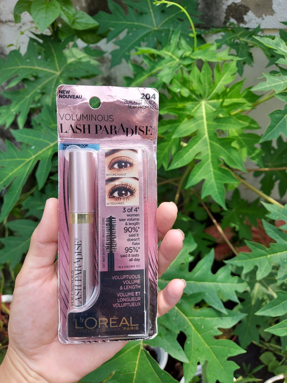 [HCM]Mascara dày và dài mi Lash Paradise L’Oreal Paris 7.6ml nhanh khô không lem bền màu mang đến hàng mi cong và dày