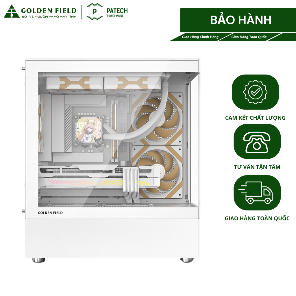 Vỏ Máy Tính Golden Field HIFI MTX240 Hàng Chính Hãng | Patech Electronics Giá 775,000 Đồng*Miễn phí vận chuyển