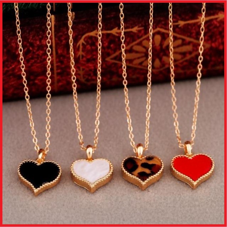 Dây chuyền trái tim, cỏ bốn lá may mắn - Dây chuyền nam nữ tự điều chỉnh độ rộng có thể làm vòng tay hot trend 2021