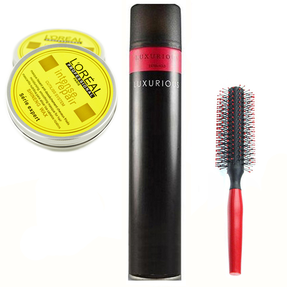 Combo Gôm luxurious và Sáp + tặng 1 lược tròn tạo kiểu tóc