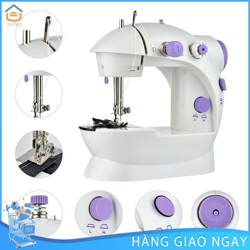Máy may mini Máy khâu điện tại nhà Máy khâu tự động nhỏ - Máy Khâu Mini Gia Đình SIêu Tiện Lợi