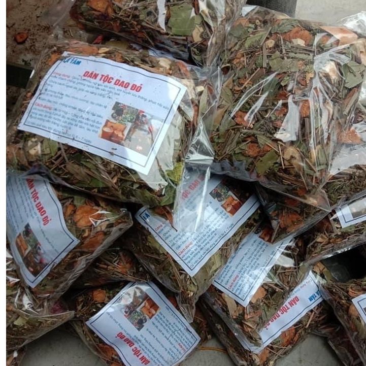 1kg lá tắm dân tộc dao đỏ 32 vị
