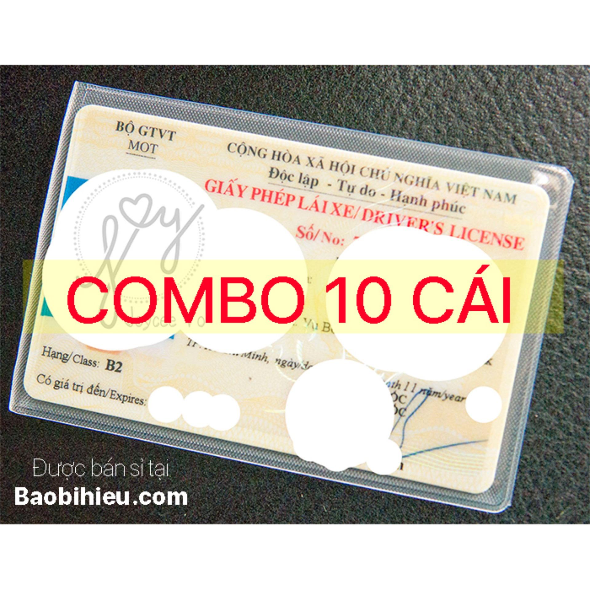 SET 10 túi đựng CĂN CƯỚC CÔNG DÂN, bằng lái xe, thẻ căn cước, thẻ ATM và các loại thẻ kích thước tương đương 10B1811