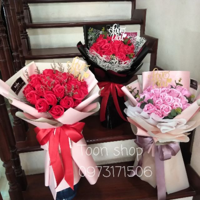 Bó hoa sáp thơm 25-30 bông