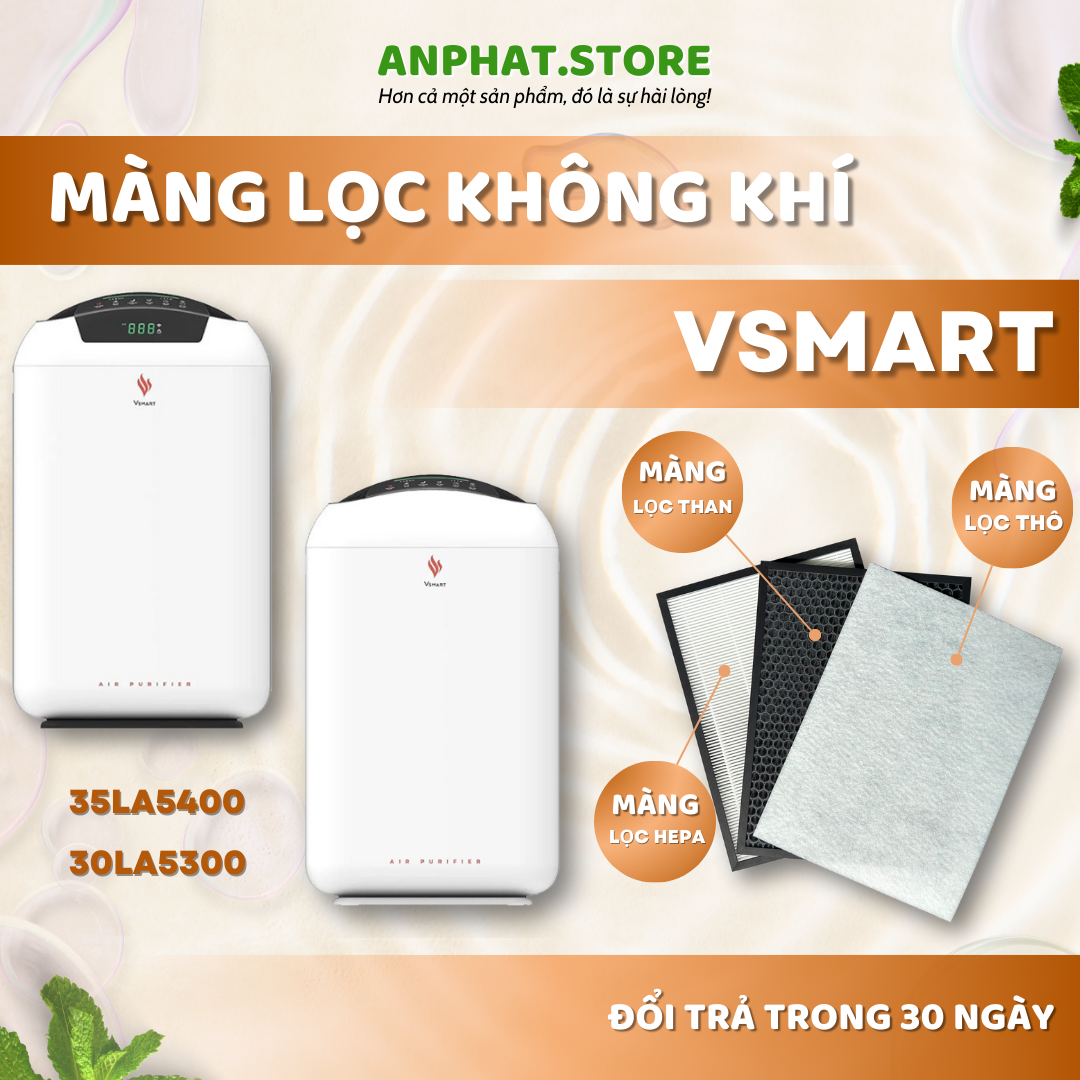 Màng lọc không khí Vsmart 30LA5300, Vsmart 35LA5400. màng lọc Hepa, màng lọc than hoạt tính