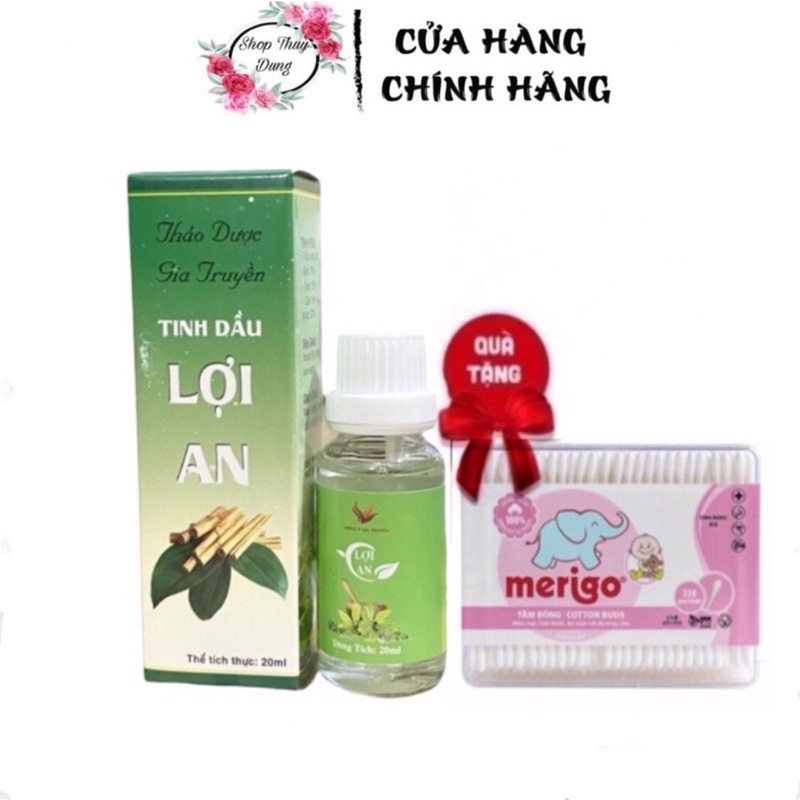 Tinh dầu bôi ho Lợi an + tặng tăm bông
