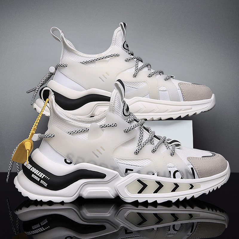 Giày thể thao nam mendo - giày sneaker màu trắng - đen - xám , giày thể thao chạy bộ xuyên việt - g5095