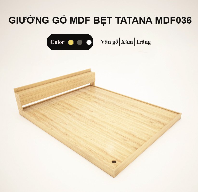 FREESHIP HCM - Giường Gỗ MDF Bệt Kiểu Nhật Tatana MDF036 - có thiết kế theo yêu cầu khách hàng