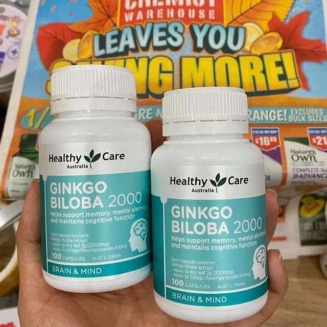 Viên uống Ginkgo Biloba Healthy Care Úc 2000m, sản phẩm đa dạng, cam kết đúng như mô tả, đảm bảo chất lượng cho sản phẩm và an toàn cho sức khỏe người sử dụng