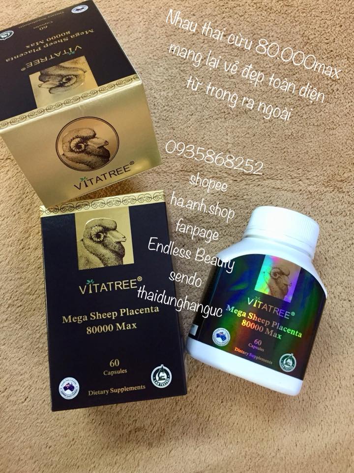 Vitatree sheep placenta 80000 max 60 viên