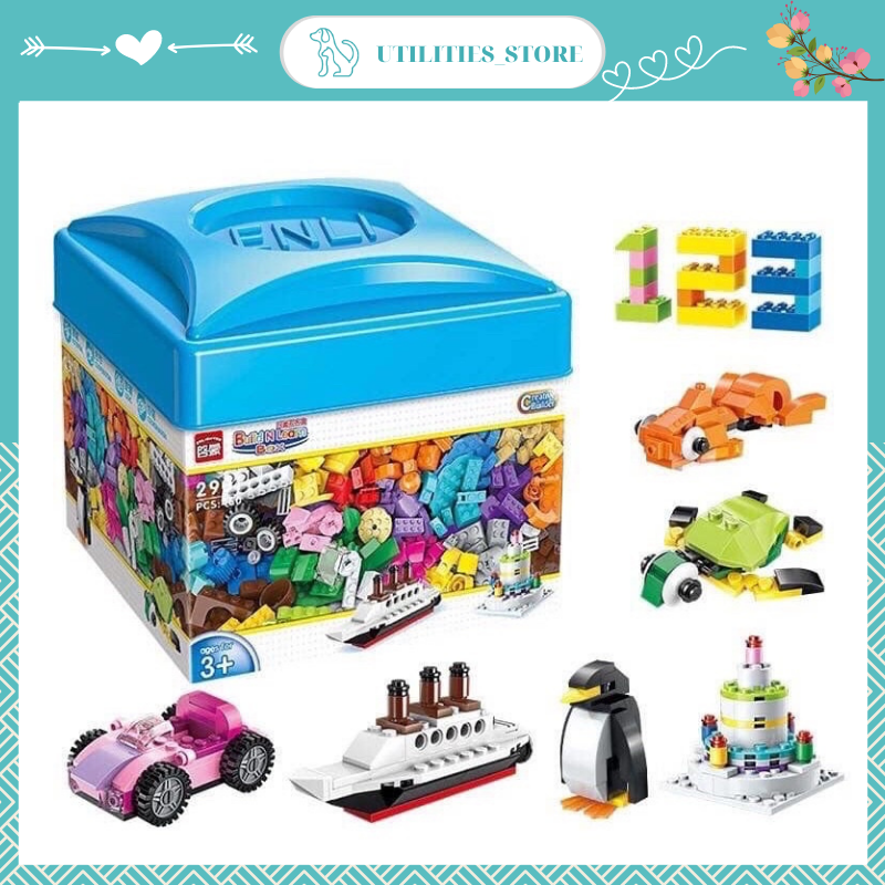 Bộ đồ chơi lắp ráp Lego 460 chi tiết đa dạng dành cho bé từ 3 tuổi trở lên