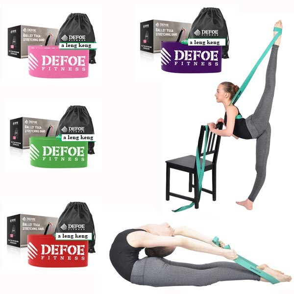 Dây xoạc cao su DEFOE FITNESS hỗ trợ mở khớp tập yoga, ballet