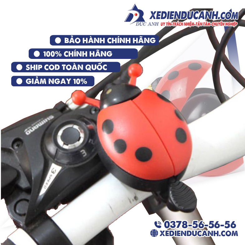 Chuông xe đạp hình bọ cánh cứng