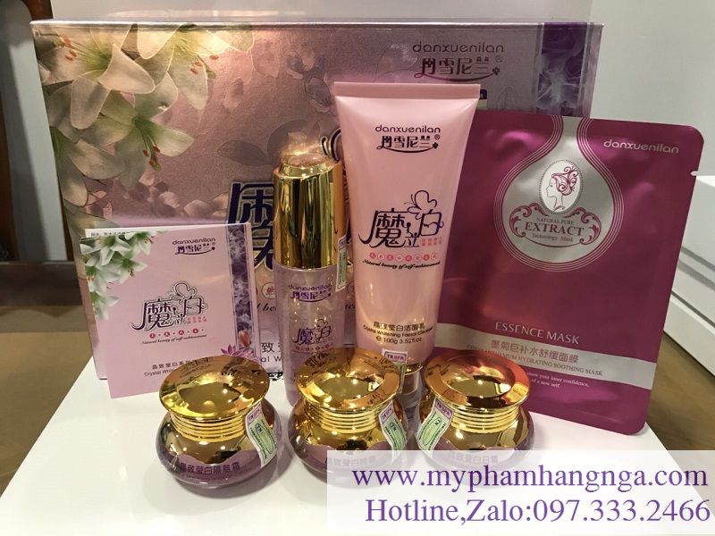 Hoàng cung- bộ mỹ phẩm trắng da, tàn nhang, thâm nám, tái tạo da danxuenilan hồng