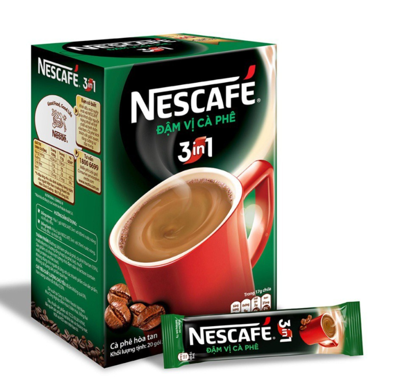 Cà phê sữa nescafé 3 in 1 đậm vị cà phê 340g