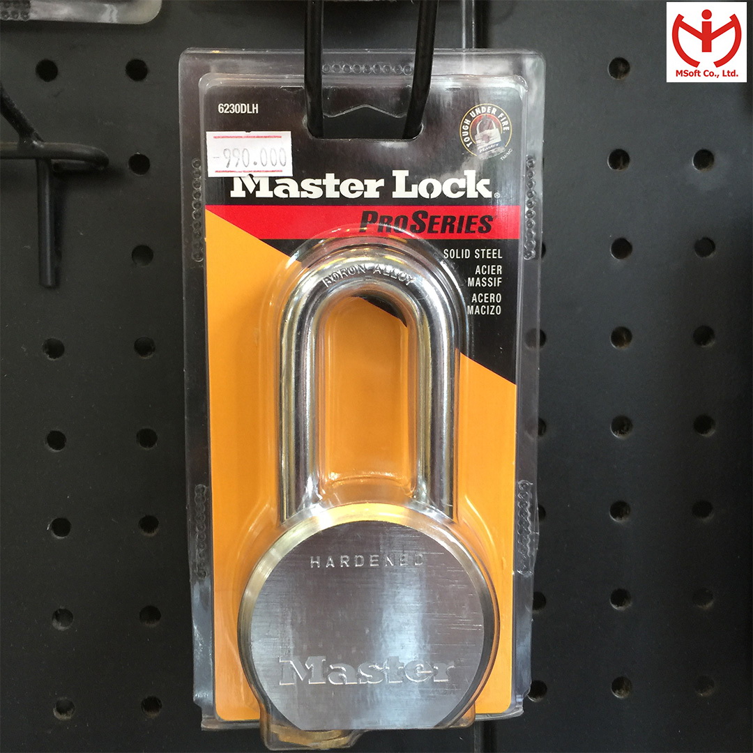 Ổ khóa thép Master Lock 6230 DLH rộng 64mm càng dài 51mm dòng ProSeries - MSOFT