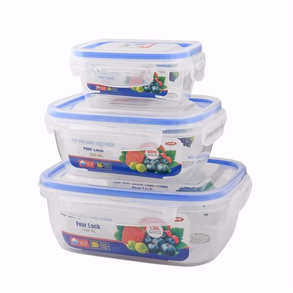 Bộ 3 hộp đựng thực phẩm 2508