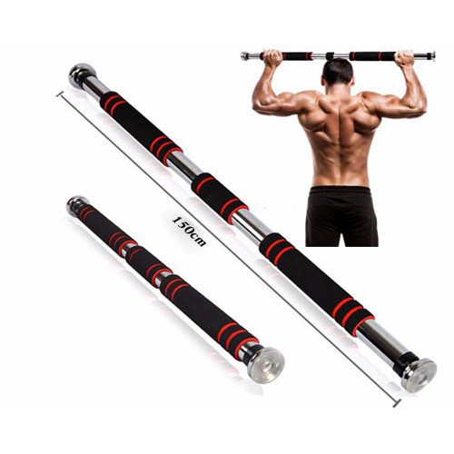 Xà Đơn Treo Tường, Xà Đơn Inox Gắn Cửa Loại Dày Kích Thước Tùy Chỉnh Từ 80 - 130cm, Dụng Cụ Tập Xà Đơn