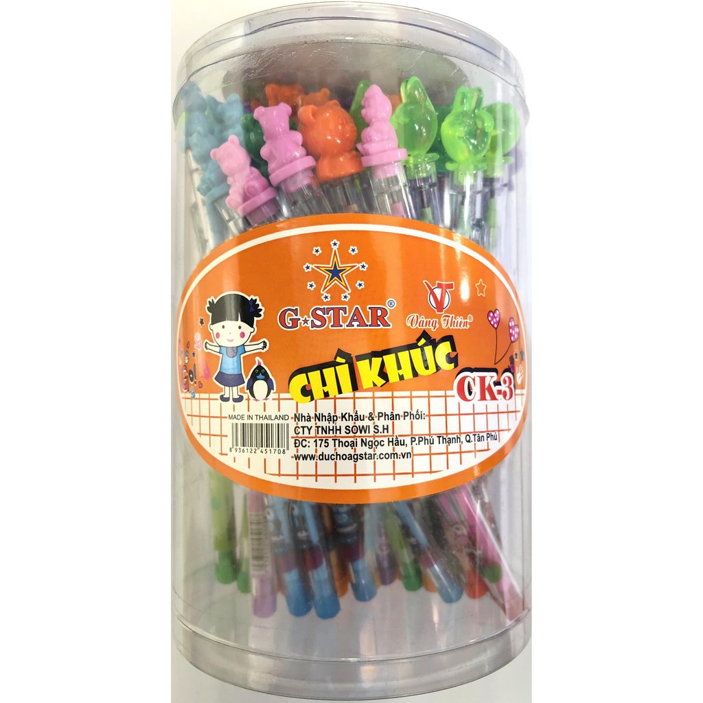 Bút chì khúc hình thú G-star CK3 có hương thơm đặc trưng - KhuBa Shop