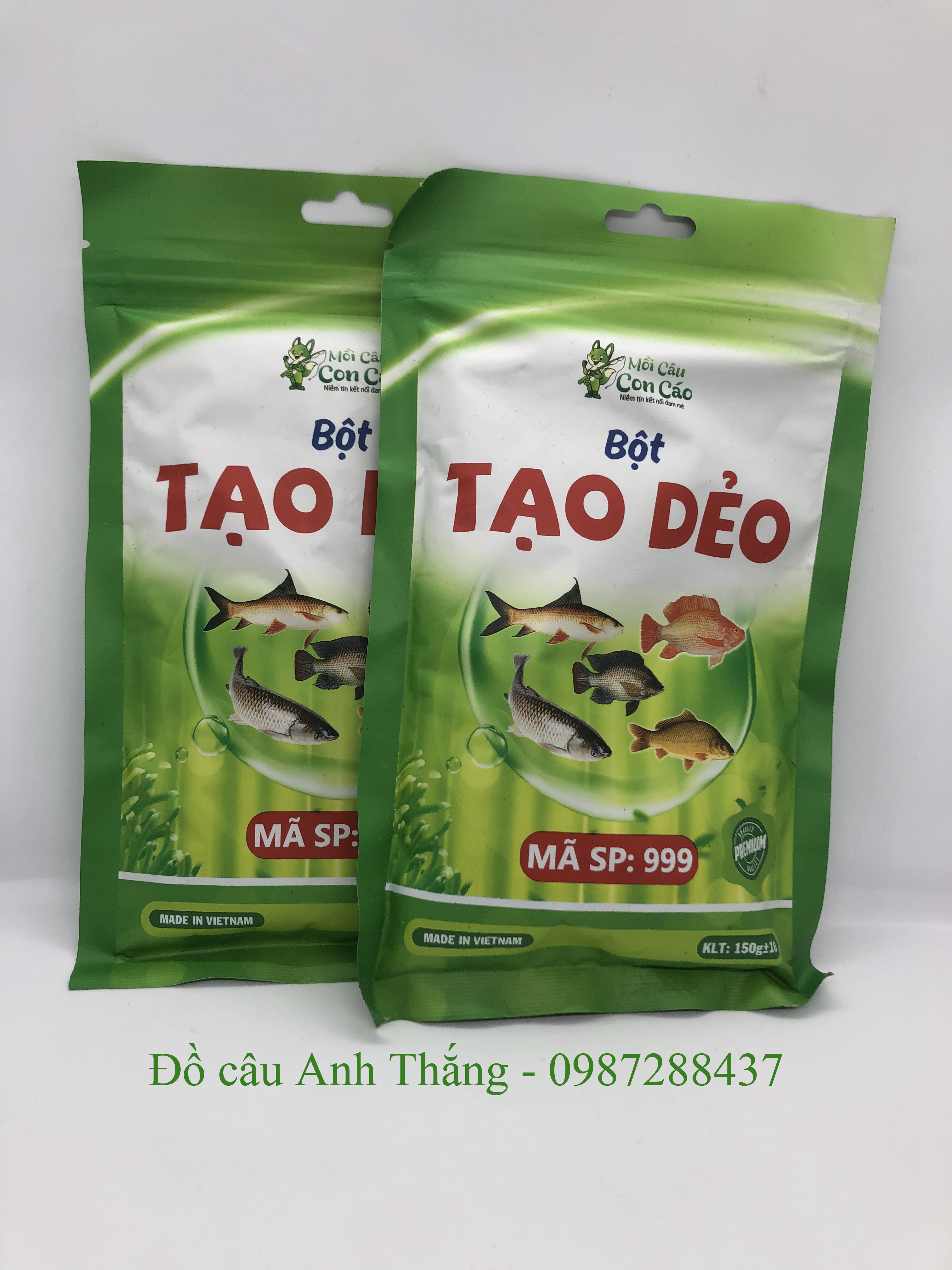 4 gói Bột tạo dẻo dùng cho câu lancer, câu đơn (Mồi câu con cáo - Phú Thành)