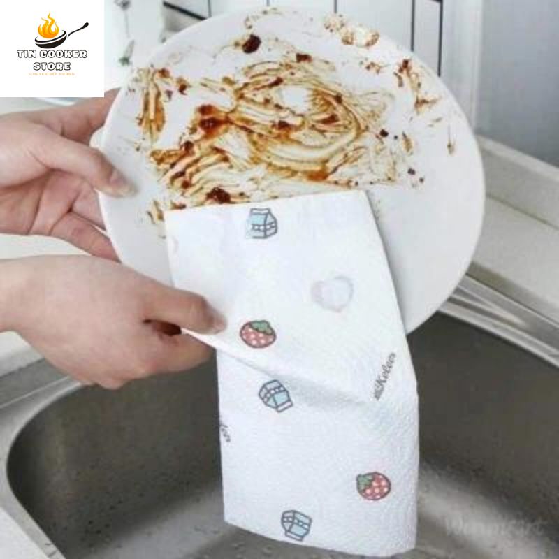 Cuộn 50 khăn lau đa năng,khăn, giấy,cuộn khăn giấy đa năng, khăn lau bếp đa năng, khăn lau xe.