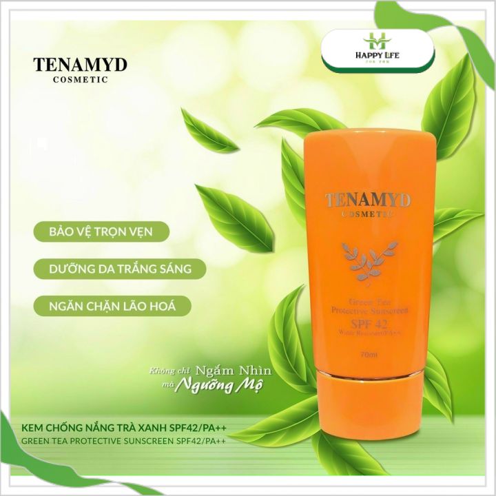 Kem chống nắng tenamyd trà xanh spf 42,pa++ 70ml