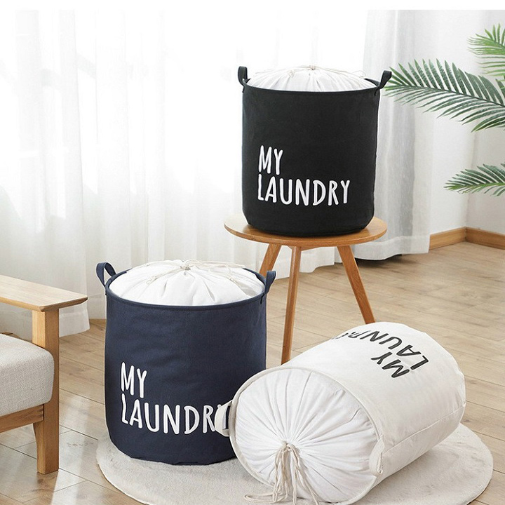 Giỏ vải tròn đựng đồ tiện lợi