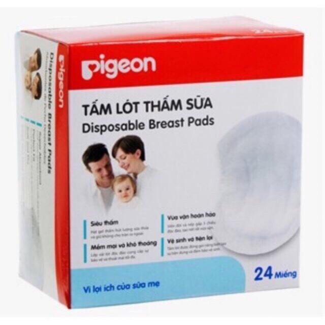 Hộp 24 miếng thấm sữa pigeon