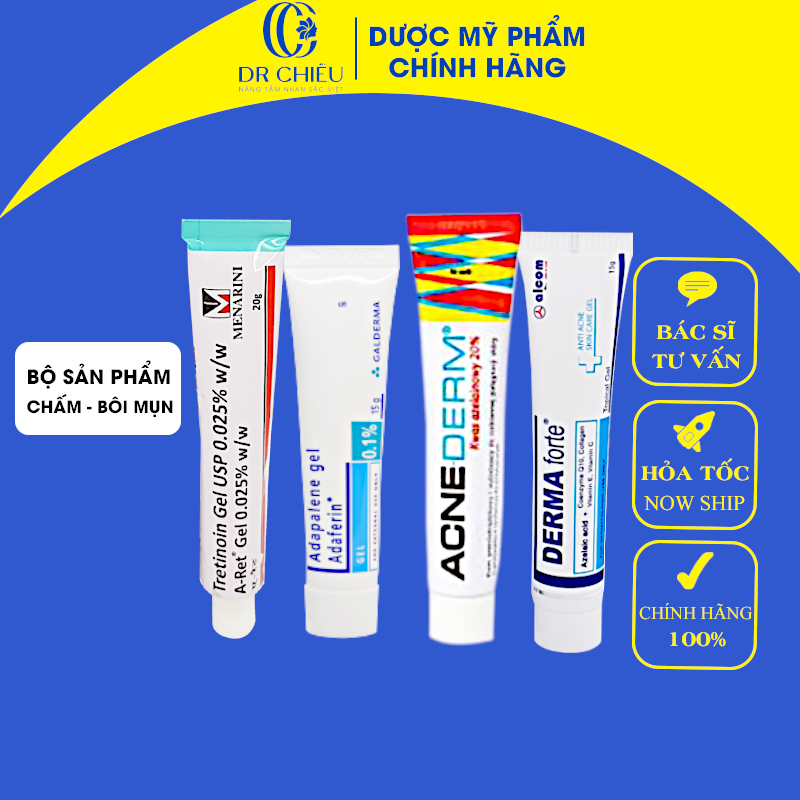 Gel chấm mụn Megaduo, Ms, C gel giảm mụn trứng cá, gel giảm mụn viêm, mụn ẩn, mụn đầu đen