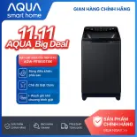 [SALE SỐC] Máy giặt cửa trên Aqua 10kg AQW-FR100GT.BK - Miễn phí giao hàng toàn quốc - Hỗ trợ lắp đặt
