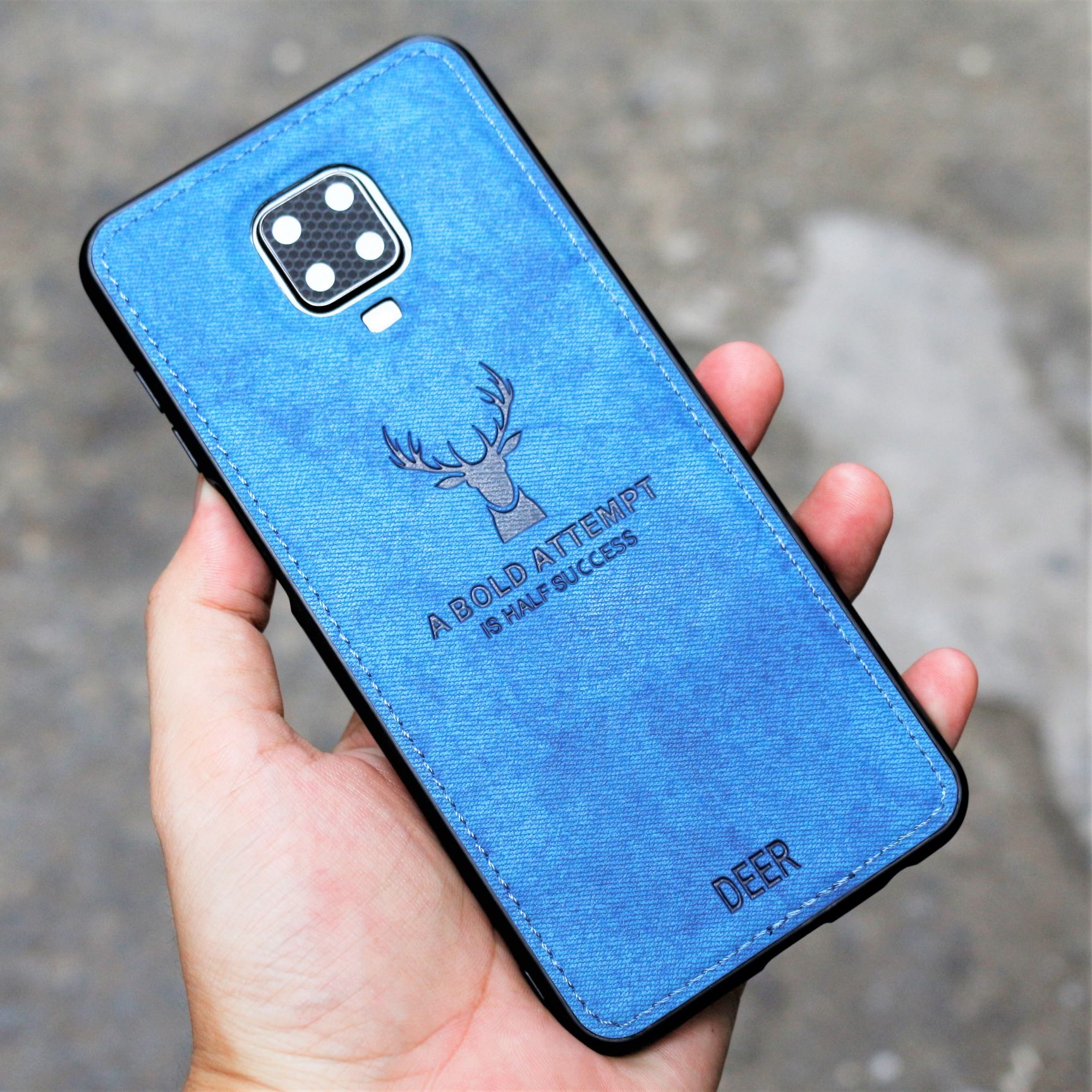 Ốp lưng redmi note 9 pro note 9s note 9 pro max vân da khắc hình nai