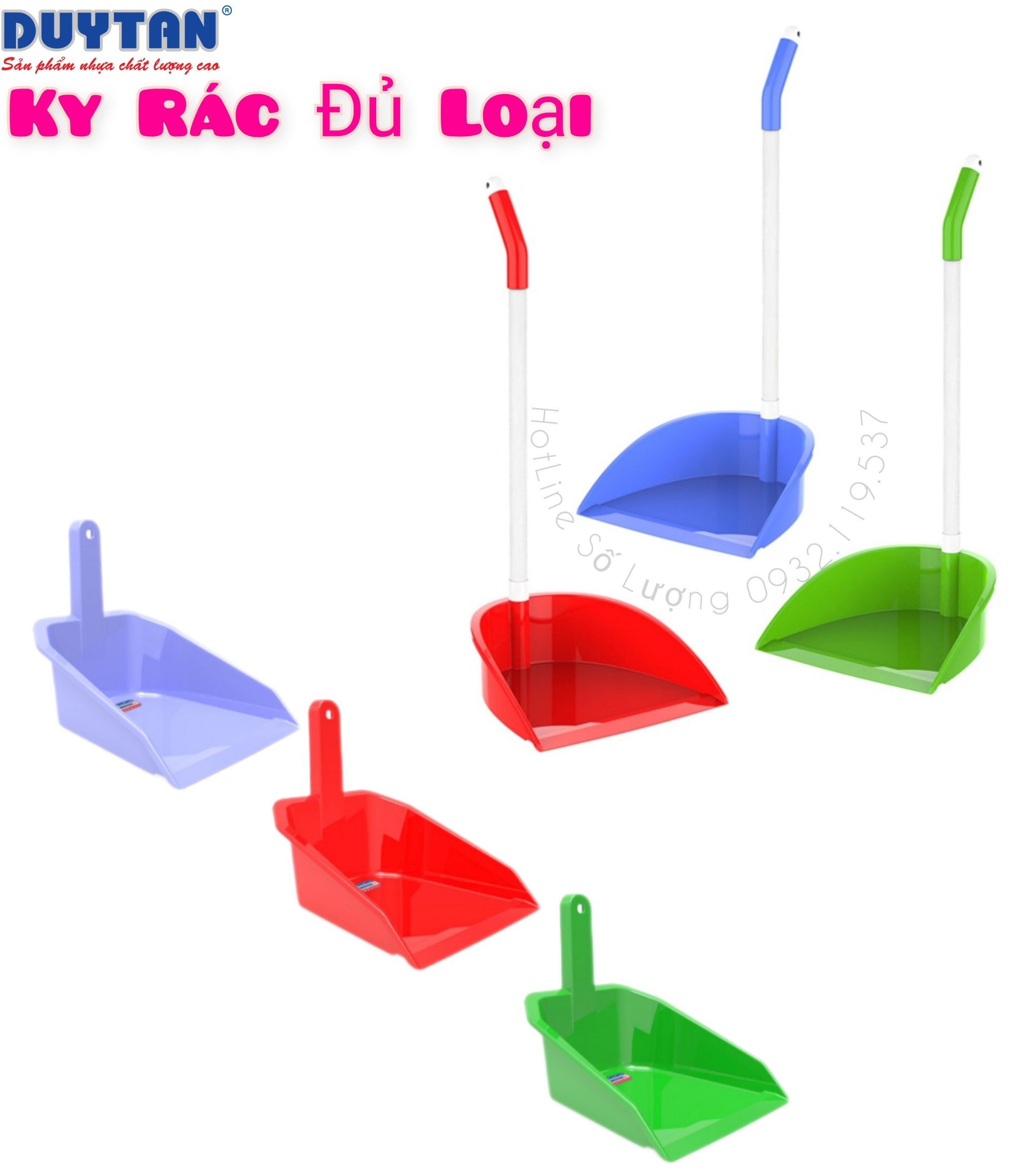 Ky hốt rác loại cán cao và thấp size nhỏ/lớn