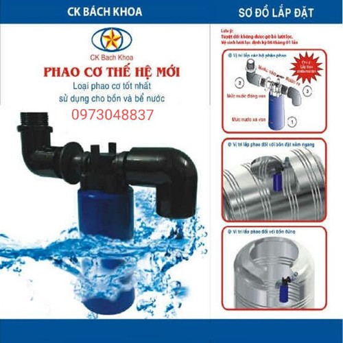 Phao nước tự động - Phao cơ thế hệ mới
