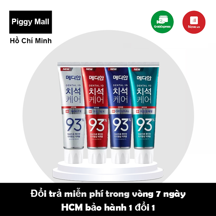 Kem đánh răng hàn quốc trắng răng median dental iq 93% 120g