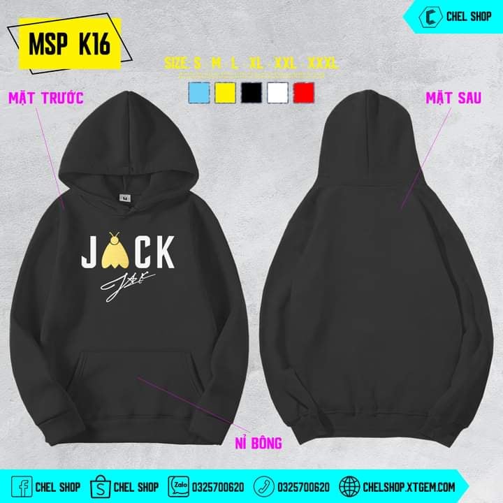 áo Hoodie Jack Đóm có in theo yêu cầu