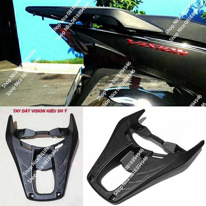 Tay dắt cảng sau xe máy Honda Vision kiểu SH 300i nhựa ABS cao cấp