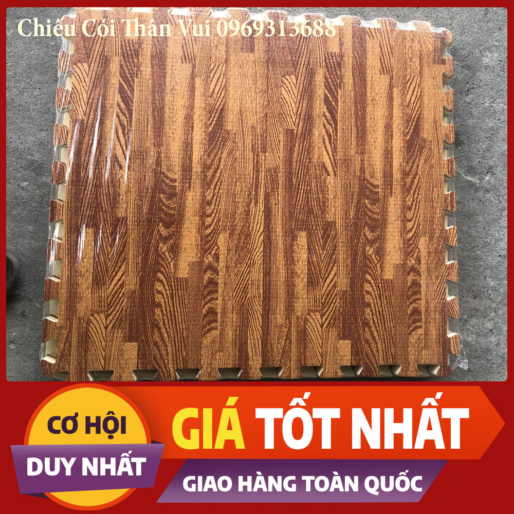 Thảm xốp vân gỗ 60x60 bịch 6 miếng