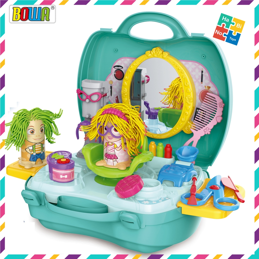 Bồ đồ chơi nhà bếp nhập vai bowa 8746 - vali trang điểm 27 chi tiết không dùng pin 8746 cho trẻ habino toys