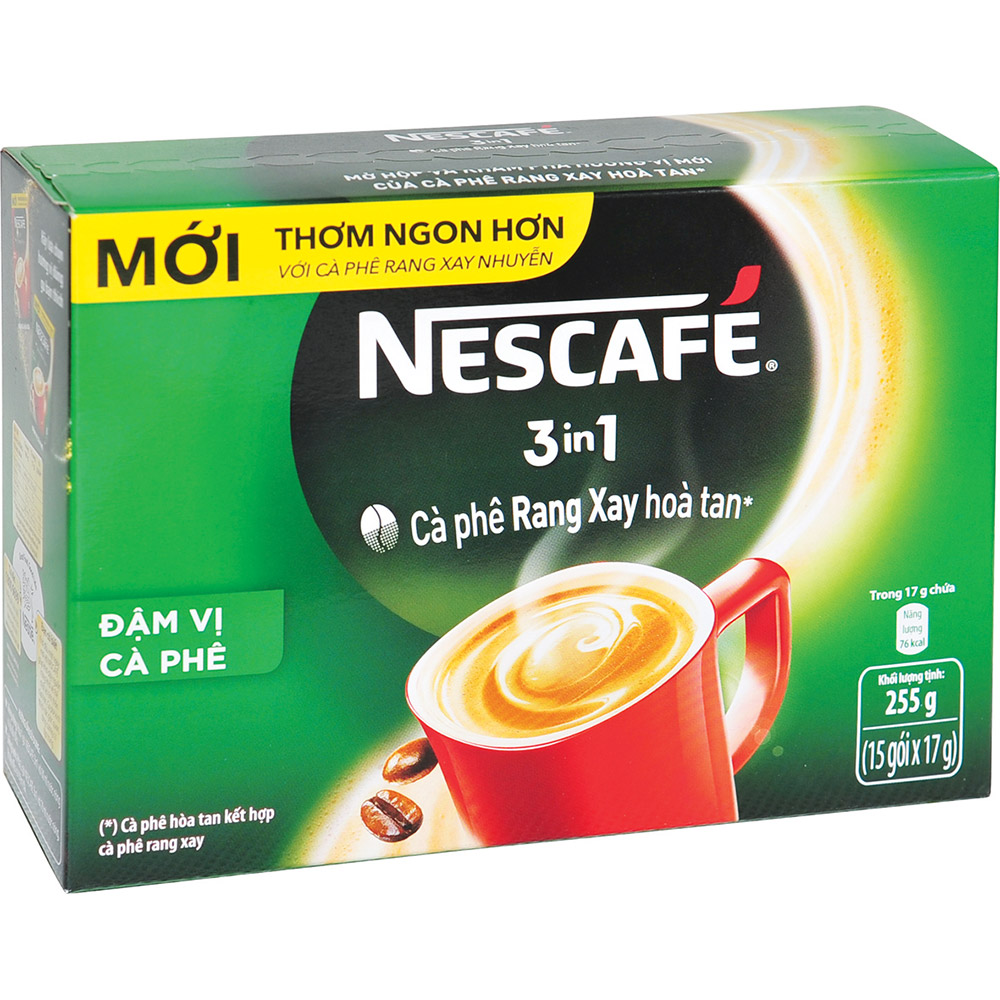 Giảm giá Cà phê Nescafe 3in1 đậm đà hài hòa/ đậm vị cà phê 17g x 15gói -  BeeCost