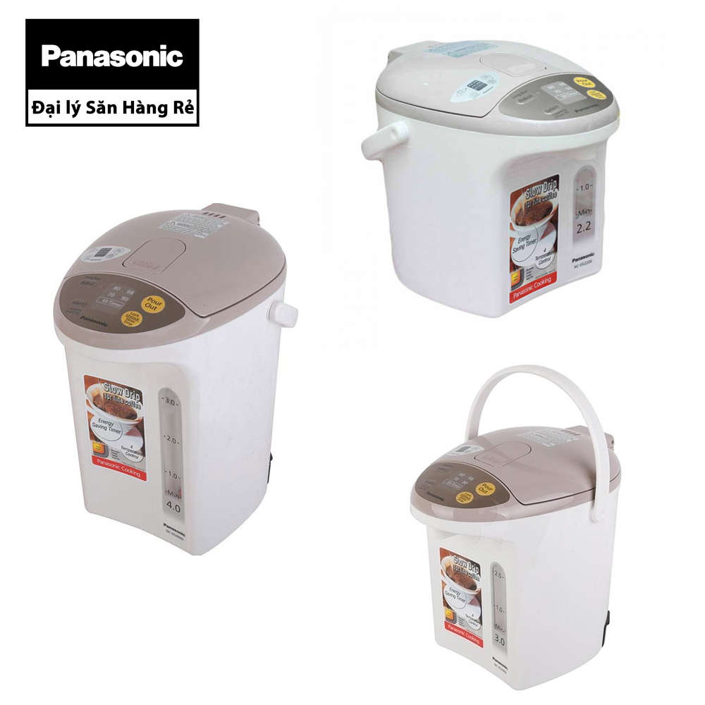 Bình thủy điện Panasonic 2.2 Lít/ 3 Lít/ 4 Lít hàng chính hãng xuất xứ Thái Lan, bảo hành 12 tháng