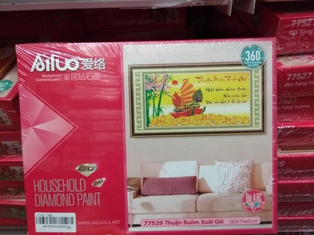 Tranh đính đá thuận buồm xuôi gió 77529