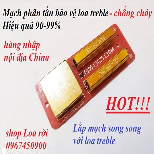 Mạch phân tần chống cháy dành cho loa treble có coil nhỏ hơn bằng 44.4mm : 1 mạch - PT44.4